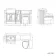 Monaco Graphite Grey Combination Vanity Traditional Basin and Seattle Toilet 1500mm