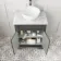 Lucia Graphite Grey Vanity with Marble Top & Round Counter Top Basin 640mm
