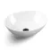 Avon Gloss White Vanity with Marble Top & Oval Counter Top Basin 600mm - Black Accents