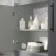 Avon Stone Grey Basin Vanity 600mm - Black Accents
