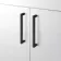 Harper Gloss White Combination Vanity Basin and Atlanta Toilet 1200mm - Black Accents