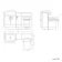 Harper Gloss White Combination Vanity Basin and Aruba Toilet 1500mm - Black Accents