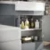 Harper Stone Grey Basin Vanity and Back To Wall Toilet Unit 1200mm - Black Accents - Right Handed