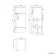 Harper Stone Grey Combination Vanity Basin and Aruba Toilet 1500mm - Black Accents