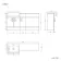 Harper Stone Grey Combination Vanity Basin with Marble Top 1500mm - Black Accents