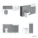 Monaco Dove Grey Combination Vanity Traditional Basin and Hudson Toilet with Wooden Seat 1500mm