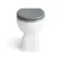 Monaco Dove Grey Combination Vanity Traditional Basin with Marble Top & Hudson Toilet with Wooden Seat 1500mm