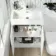 Trent Gloss White Combination Vanity Basin and Boston Toilet 1100mm - Left Handed