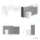 Monaco Dove Grey Combination Vanity Basin with Marble Top and Boston Toilet 1500mm