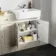 Monaco Chalk White Combination Vanity Basin and Boston Toilet 1500mm