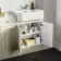 Monaco Chalk White Combination Vanity Traditional Basin with Marble Top and Boston Toilet 1500mm
