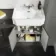 Monaco Graphite Grey Combination Vanity Traditional Basin and Boston Toilet 1500mm