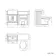 Monaco Chalk White Combination Vanity Traditional Basin and Hudson Toilet with Wooden Seat 1200mm