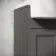 Monaco Graphite Grey Combination Vanity Basin and Hudson Toilet with Wooden Seat 1200mm