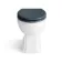 Monaco Inky Blue Combination Vanity Basin and Hudson Toilet with Wooden Seat 1200mm