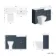 Monaco Inky Blue Combination Vanity Basin with Marble Top & Atlanta Toilet 1200mm