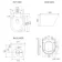 Monaco Inky Blue Combination Vanity Traditional Basin with Marble Top and Boston Toilet 1500mm
