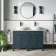 Bermuda Inky Blue Vanity with Marble Top & Oval Counter Top Basin 1200mm