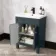 Bermuda Inky Blue Combination Vanity Basin and Boston Toilet 1100mm