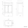 Bermuda Dove Grey Vanity with Marble Top & Curved Counter Top Basin 600mm - Brushed Brass Accents