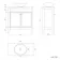 Bermuda Dove Grey Vanity with Marble Top & Oval Counter Top Basin 800mm - Brushed Brass Accents