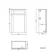 Bermuda Inky Blue Basin Vanity Drawer and Back To Wall Toilet 1300mm (Excludes Pan & Cistern)