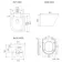 Bermuda Inky Blue Combination Vanity Basin and Boston Toilet 1300mm