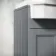Monaco Dove Grey Traditional Basin Vanity and Back To Wall Unit 1200mm (Excludes Pan & Cistern) - Brushed Brass Accents