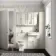 Monaco Chalk White Traditional Basin Vanity and Back To Wall Unit 1200mm (Excludes Pan & Cistern) - Brushed Brass Accents