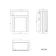 Monaco Chalk White Combination Vanity Traditional Basin with Marble Top 1500mm (Excludes Pan & Cistern) - Brushed Brass Accents