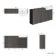 Monaco Graphite Grey Traditional Basin Vanity and Back To Wall Unit 1500mm (Excludes Pan & Cistern) - Brushed Brass Accents