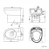 Monaco Midnight Green Combination Vanity Basin and Seattle Toilet 1200mm