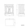 Lucia Chalk White Vanity with Oak Effect Top & Round Counter Top Basin 640mm - Brushed Brass Accents