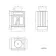 Lucia Chalk White Vanity with Marble Top & Round Counter Top Basin 640mm - Brushed Brass Accents