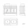 Lucia Chalk White Double Vanity with Marble Top & Curved Counter Top Basin 1200mm - Brushed Brass Accents