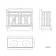 Lucia Graphite Grey Double Vanity with Marble Top & Undermount Basins 1200mm - Brushed Brass Accents