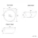 Bermuda Dove Grey Vanity with Round Counter Top Basin 600mm - Brass Knurled Handles
