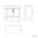 Bermuda Dove Grey Vanity with Marble Top & Curved Counter Top Basin 800mm - Brass Knurled Handles