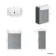 Monaco Dove Grey Traditional Basin Vanity 600mm - Brass Knurled Handles