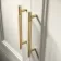 Monaco Chalk White Basin Vanity 600mm - Brass Knurled Handles
