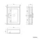 Chalk White Mirror Cabinet 700x500mm - Brass Knurled Handles