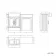 Monaco Graphite Grey Combination Vanity Basin with Marble Top 1200mm (Excludes Pan & Cistern) - Brass Knurled Handles