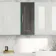 Graphite Grey Wall Hung Cabinet 700x300mm - Brass Knurled Handles