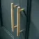 Monaco Midnight Green Basin Vanity and Back To Wall Unit 1200mm (Excludes Pan & Cistern) - Brass Knurled Handles