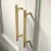 Lucia Chalk White Vanity with Oak Effect Top & Oval Counter Top Basin 640mm - Brass Knurled Handles