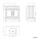 Lucia Chalk White Vanity with Marble Top & Round Counter Top Basin 840mm - Brass Knurled Handles