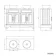 Lucia Chalk White Double Vanity with Oak Effect Top & Round Counter Top Basin 1200mm - Brass Knurled Handles