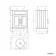 Lucia Graphite Grey Vanity with Oak Effect Top & Round Counter Top Basin 640mm - Brass Knurled Handles