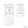 Lucia Graphite Grey Vanity with Marble Top & Oval Counter Top Basin 640mm - Brass Knurled Handles
