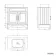 Lucia Graphite Grey Vanity with Marble Top & Curved Counter Top Basin 840mm - Brass Knurled Handles